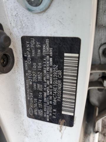 2016 HYUNDAI ACCENT SE - KMHCT4AE1GU139252