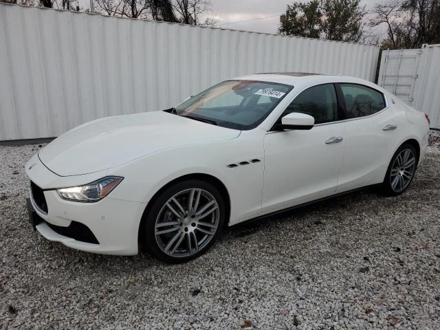 MASERATI GHIBLI S 2017 white sedan 4d gas ZAM57RTA7H1229996 photo #1