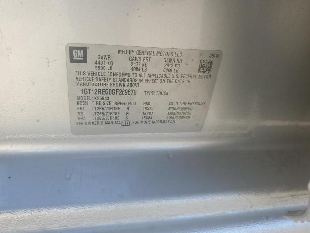 2016 GMC SIERRA K25 - 1GT12REG0GF269678