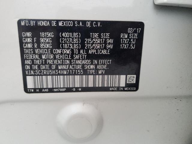 2017 HONDA HR-V LX - 3CZRU5H34HM717155