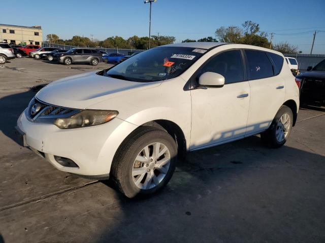 NISSAN MURANO S 2012 white  gas JN8AZ1MUXCW119015 photo #1