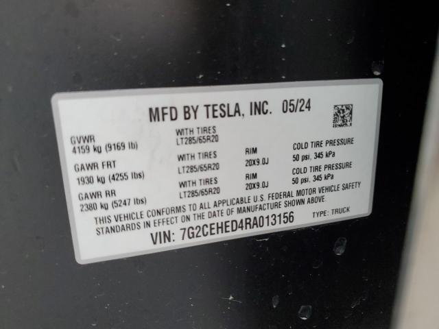 2024 TESLA CYBERTRUCK 7G2CEHED4RA013156