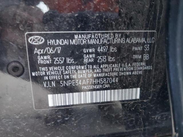 2017 HYUNDAI SONATA SPO - 5NPE34AF7HH587044