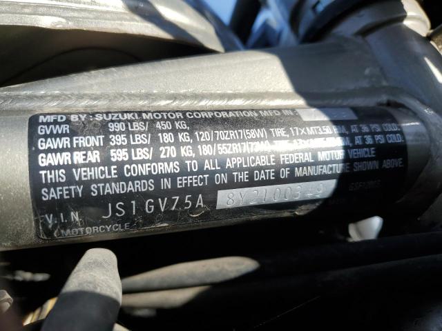 2000 SUZUKI GSF1200 S JS1GV75A8Y2100349