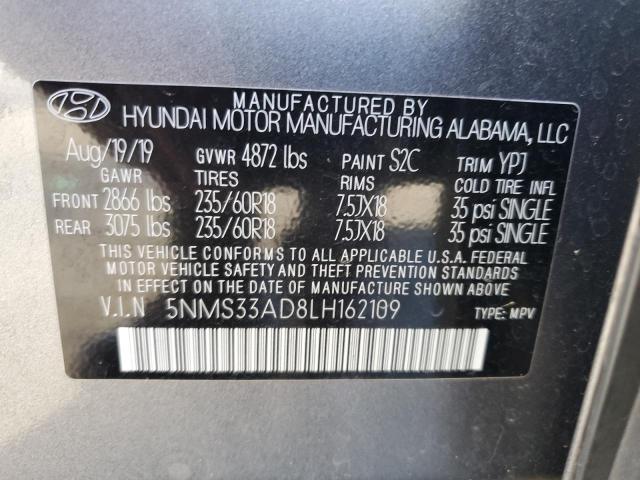 2020 HYUNDAI SANTA FE S - 5NMS33AD8LH162109