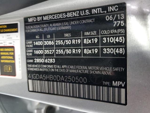 VIN 4JGDA5HB0DA250500 2013 Mercedes-Benz ML-Class,... no.13