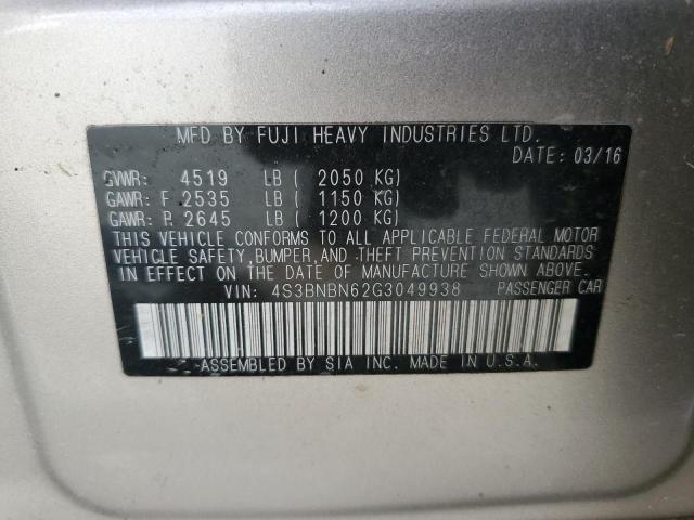 2016 SUBARU LEGACY 2.5 - 4S3BNBN62G3049938