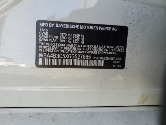 2016 BMW 435 XI GRA WBA4B3C5XGG527885
