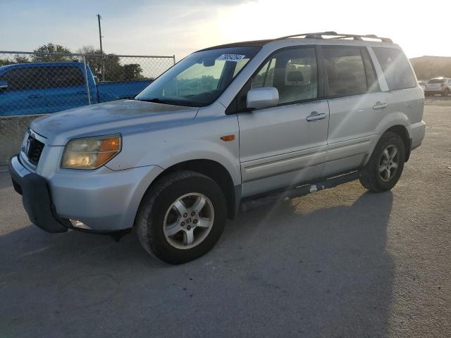 HONDA PILOT EX 2006 silver  gas 5FNYF18586B006176 photo #1