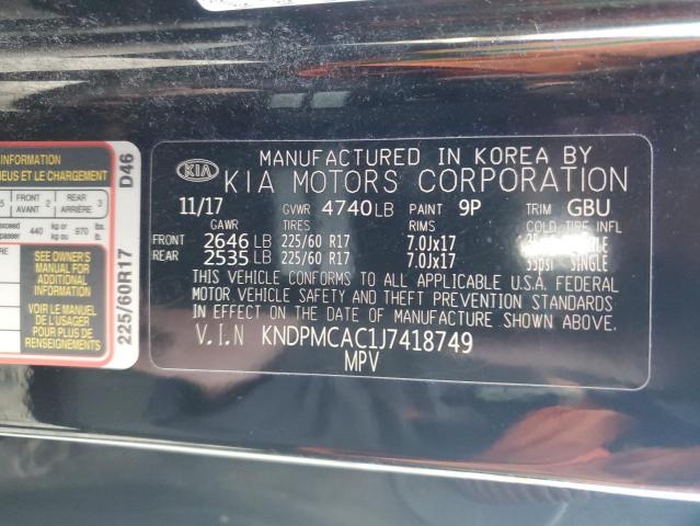 VIN KNDPMCAC1J7418749 2018 KIA SPORTAGE no.13