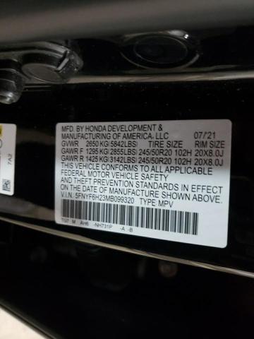 VIN 5FNYF6H23MB099320 2021 HONDA PILOT no.13