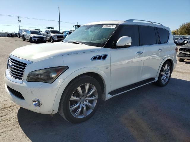 INFINITI QX80 2014 white  gas JN8AZ2NF6E9551978 photo #1