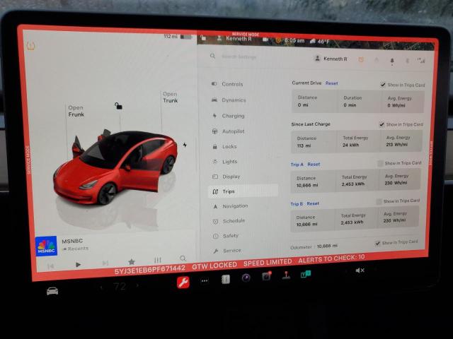2023 TESLA MODEL 3 - 5YJ3E1EB6PF671442