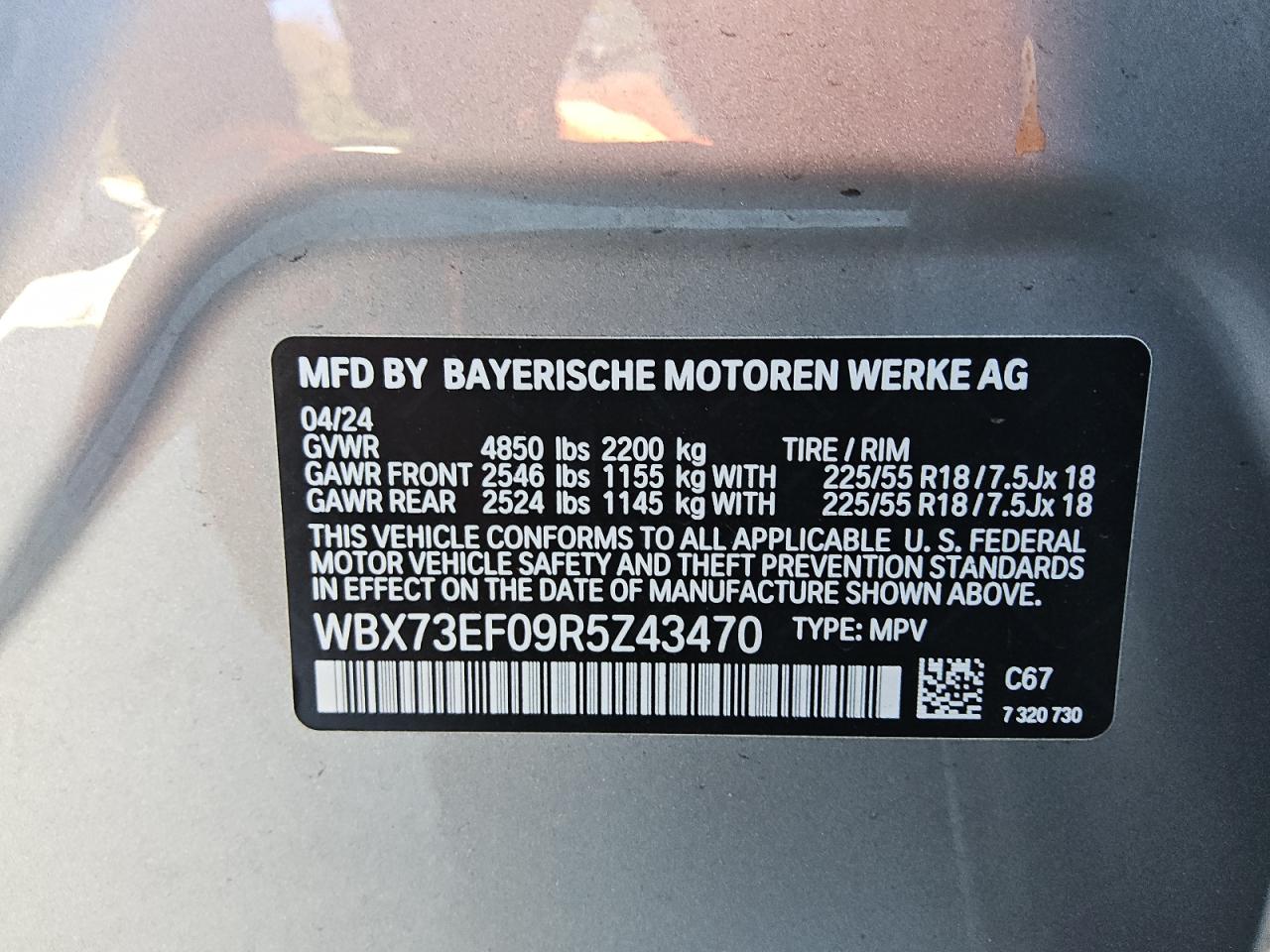 Lot #2996671520 2024 BMW X1 XDRIVE2