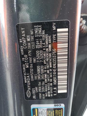 2022 HYUNDAI PALISADE C - KM8R74HE4NU353766