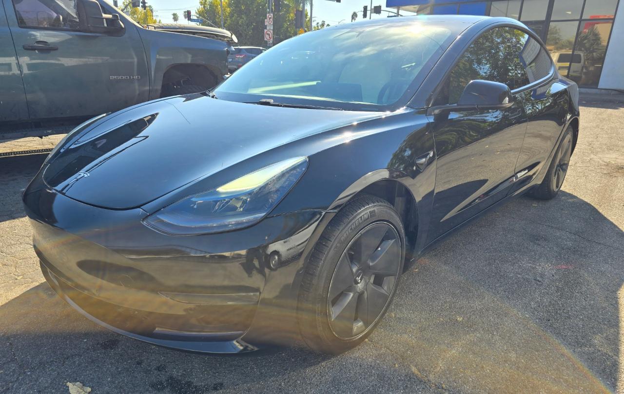 Lot #2976360998 2021 TESLA MODEL 3