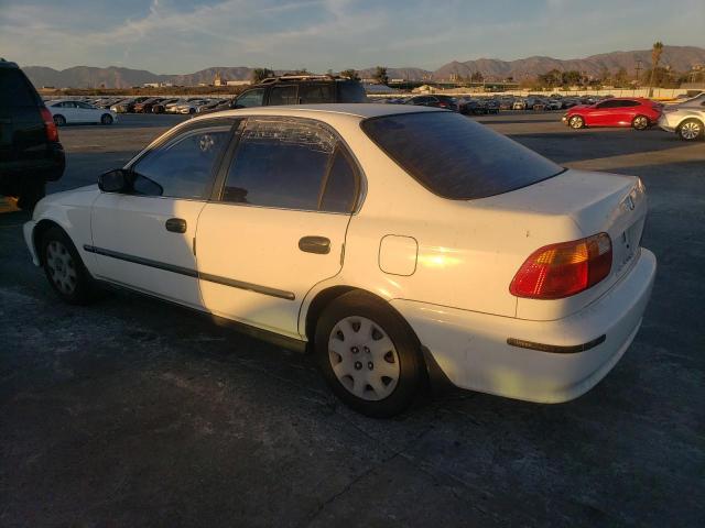 HONDA CIVIC LX 2000 white  gas JHMEJ6679YS000362 photo #3