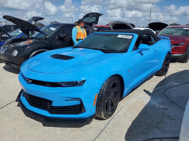 CHEVROLET CAMARO LT1 2022 blue  gas 1G1FF3D79N0128710 photo #1