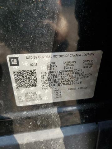 2018 CHEVROLET EQUINOX LT - 2GNAXJEVXJ6289575
