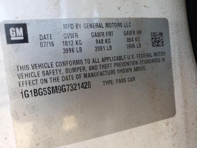 2016 CHEVROLET CRUZE PREM - 1G1BG5SM9G7321420