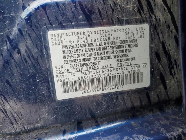 2019 NISSAN SENTRA S - 3N1AB7AP8KY368277