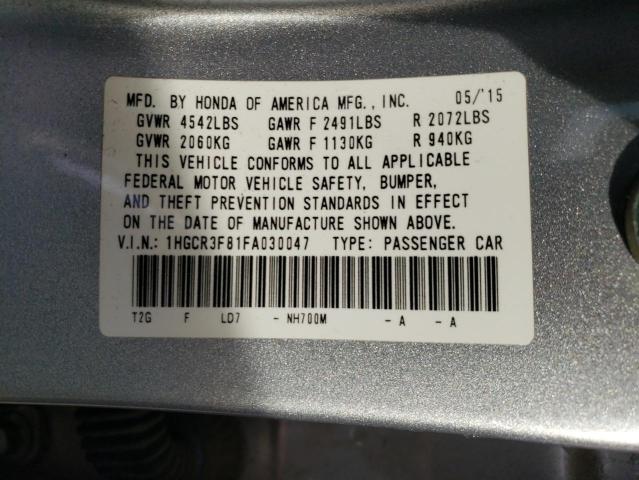 2015 HONDA ACCORD EXL - 1HGCR3F81FA030047