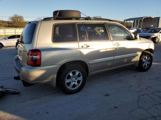 TOYOTA HIGHLANDER 2005 gold  gas JTEDP21A350054587 photo #4