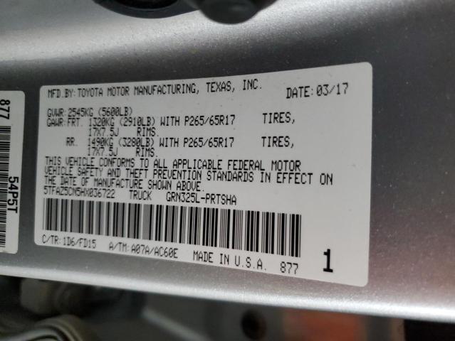 2017 TOYOTA TACOMA DOU - 5TFAZ5CN5HX036722
