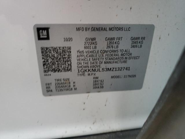 2021 GMC ACADIA SLT - 1GKKNULS3MZ132741