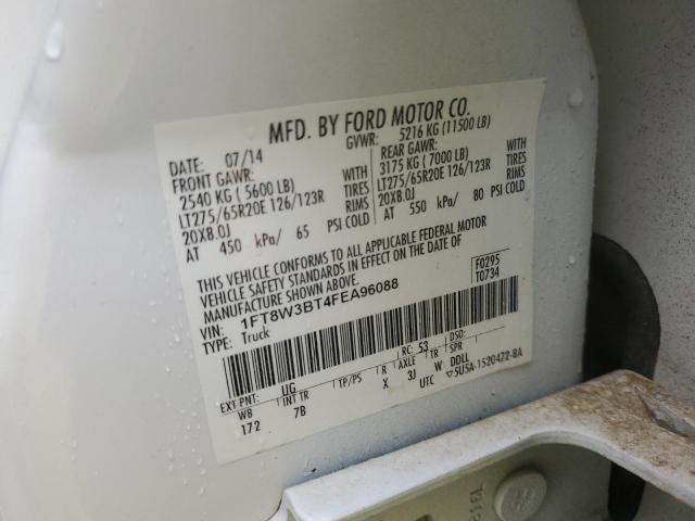 2015 FORD 12W10 DLP 1FT8W3BT4FEA96088