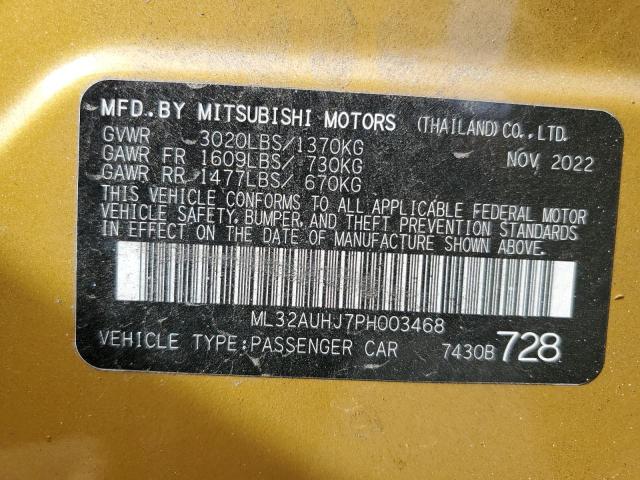 2023 MITSUBISHI MIRAGE ES - ML32AUHJ7PH003468
