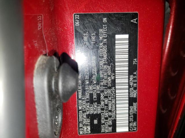 2022 TOYOTA HIGHLANDER - 5TDGZRAH3NS125494