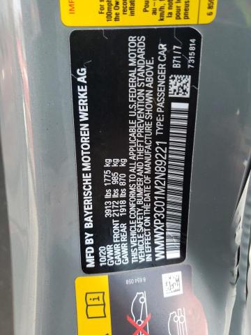 2021 MINI COOPER SE WMWXP3C01M2N89221