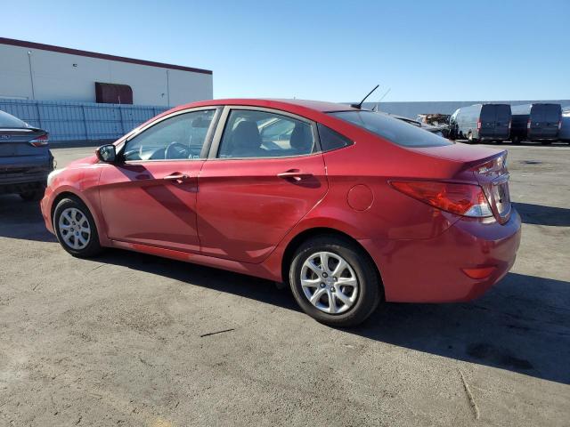 HYUNDAI ACCENT GLS 2014 red sedan 4d gas KMHCT4AE8EU620371 photo #3