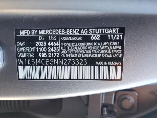 VIN W1K5J4GB3NN273323 2022 MERCEDES-BENZ CLA-CLASS no.13