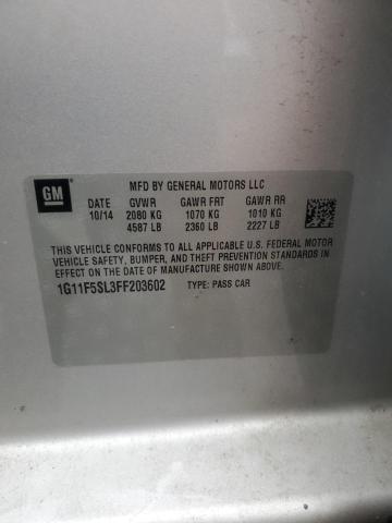 2015 CHEVROLET MALIBU LTZ - 1G11F5SL3FF203602