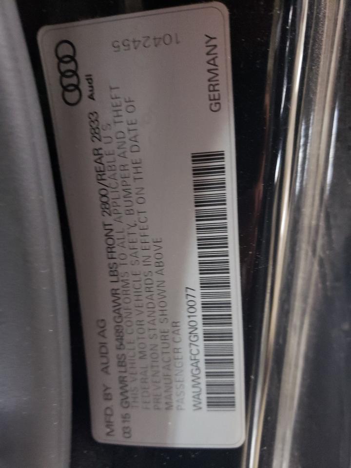 Lot #2994108318 2016 AUDI A7 PREMIUM