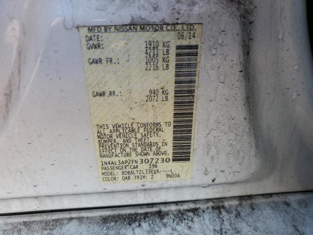 2015 NISSAN ALTIMA 2.5 - 1N4AL3AP2FN307230
