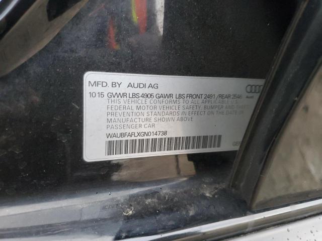 2016 AUDI A4 PREMIUM - WAUBFAFLXGN014738