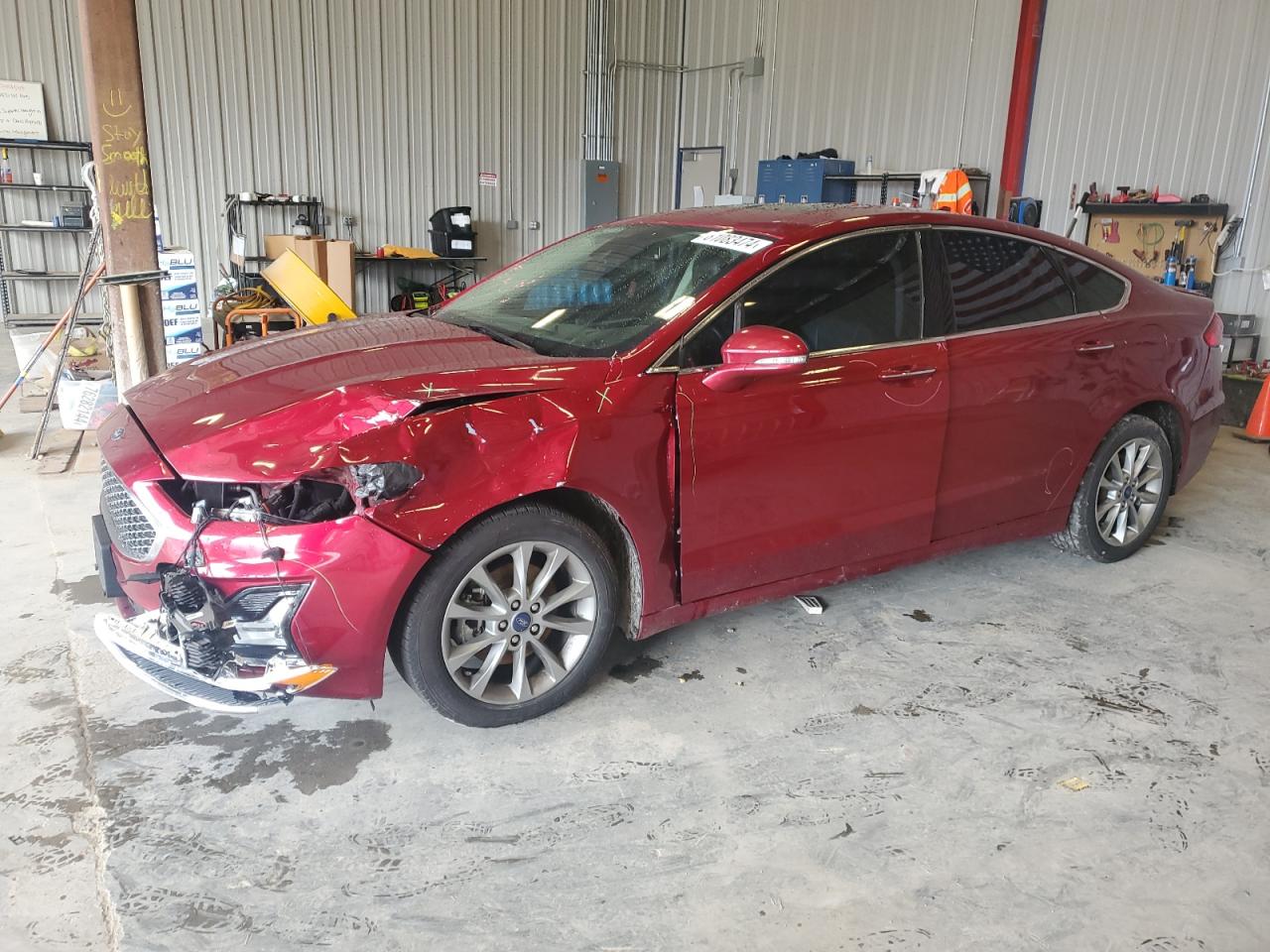 Lot #3031845999 2019 FORD FUSION TIT