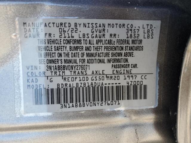 2022 NISSAN SENTRA S - 3N1AB8BV0NY276071