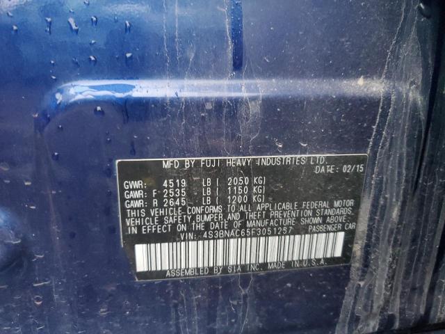 2015 SUBARU LEGACY 2.5 - 4S3BNAC65F3051257
