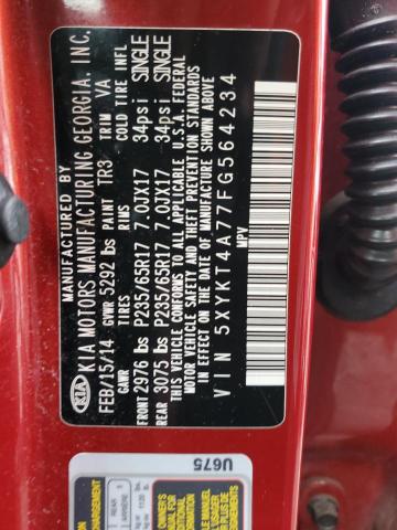 2015 KIA SORENTO LX - 5XYKT4A77FG564234