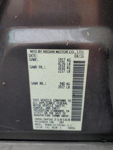 2016 NISSAN ALTIMA 2.5 - 1N4AL3AP5GC214568