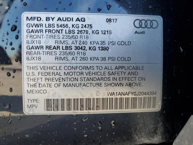 2018 AUDI Q5 PREMIUM - WA1ANAFY0J2044394