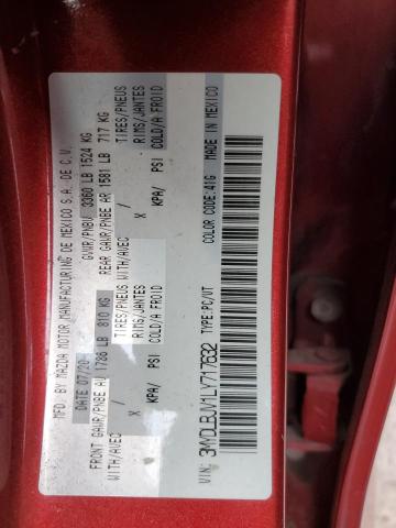 2020 TOYOTA YARIS LE 3MYDLBJV1LY717632