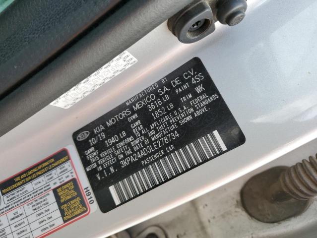 VIN 3KPA24AD3LE278734 2020 KIA RIO no.12