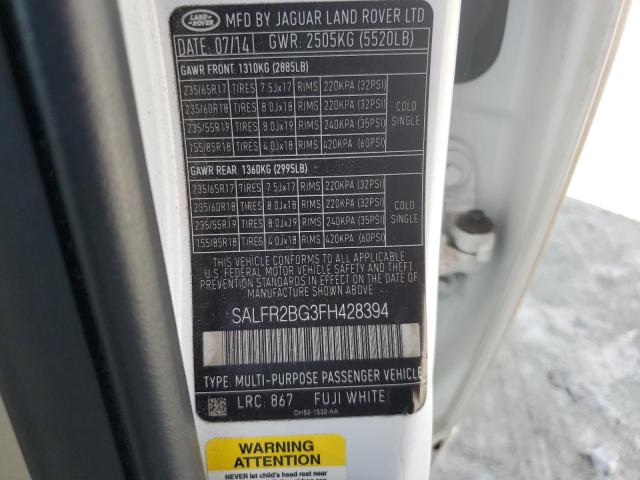 2015 LAND ROVER LR2 BASE/H SALFR2BG3FH428394
