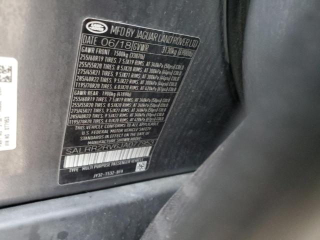 2018 LAND ROVER DISCOVERY - SALRR2RV6JA077953