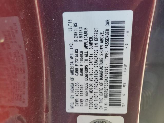 2016 HONDA ACCORD SPO - 1HGCR2F55GA240295